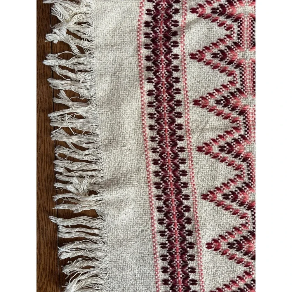 Handwoven Scandinavian Inspired Wall Hanging/Throw Signed‎ Textile 40x60 BOHO